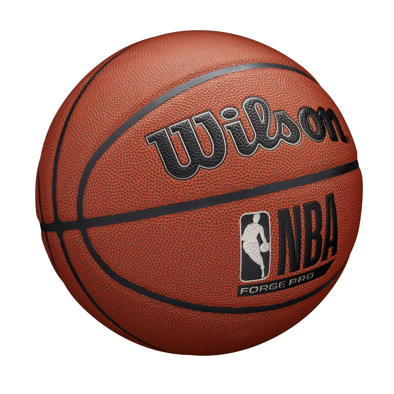 WILSON NBA Forge Pro Indoor/Outdoor Basketball - Brown, Size 7-29.5"