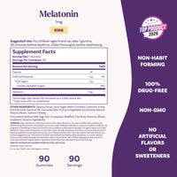 Thumbnail for Natrol Kids Melatonin 1mg, for Restful Sleep, 90 Raspberry-Flavored Gummies