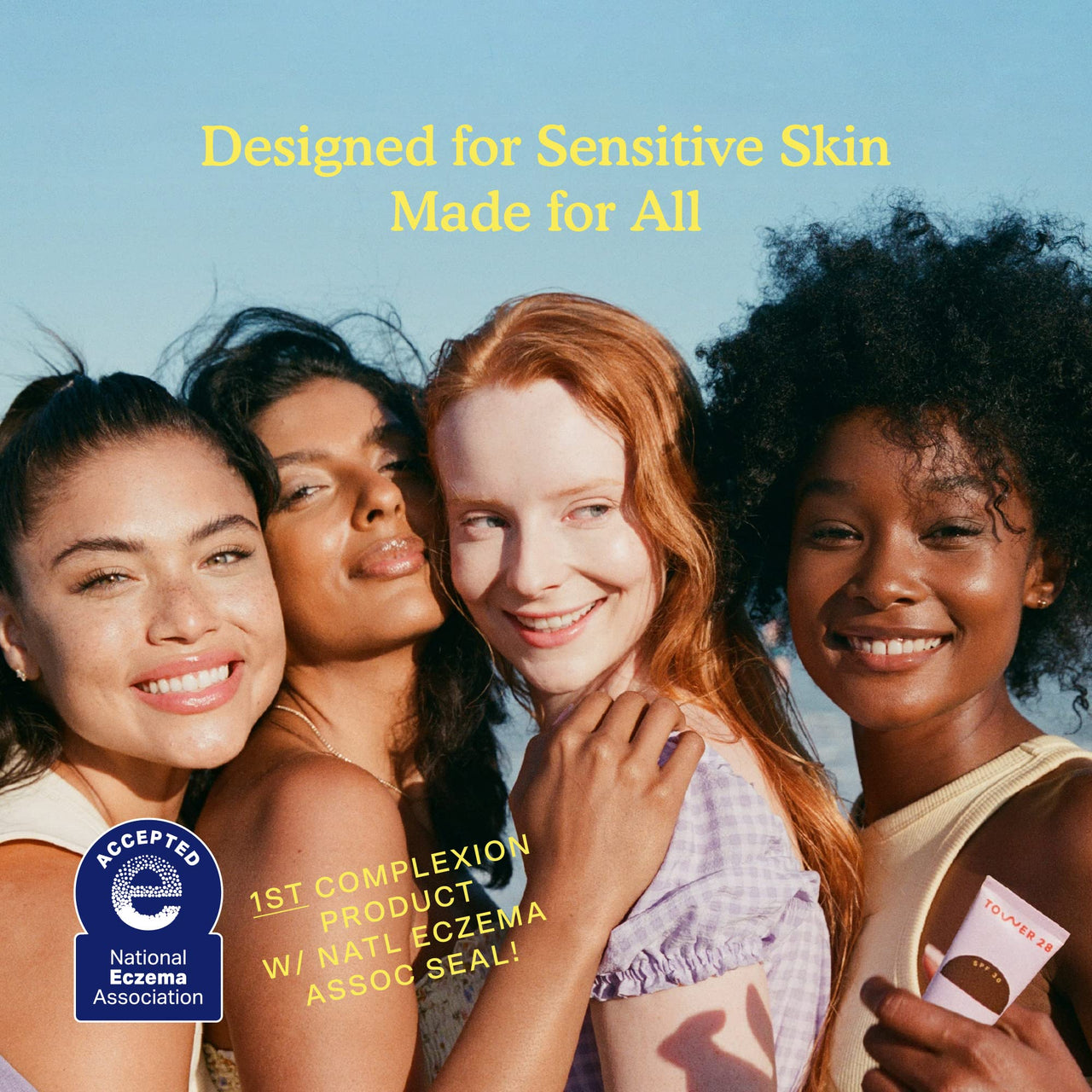 Tower 28 SunnyDays SPF 30 Tinted Moisturizer - 2-in-1 Buildable Coverage Foundation + Mineral Sunscreen for Face - Zinc Oxide, Aloe & Prickly Pear for Sensitive Skin - 65 Rich/Red (1 oz)