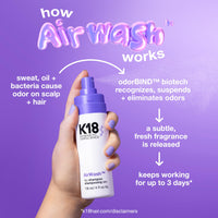 Thumbnail for K18 AirWash™ Dry Shampoo, Non-Aerosol, Balances Scalp & Controls Excess Oil Production, 4 Fl Oz