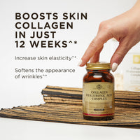 Thumbnail for Solgar Collagen Hyaluronic Acid Complex, 30 Tablets - Hydrolyzed Collagen Type 2 - Helps with Fine Lines & Wrinkles - Boosts Skin Collagen & Elasticity - Non-GMO, Gluten & Dairy Free - 30 Servings