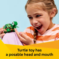 Thumbnail for LEGO Creator 3 in 1 Turtle with a Water Lily Flower Building Toy for Girls & Boys - Kids Build a Chameleon, Frog, or Turtle Toy Figure - Gift Idea for Animal Lovers, Ages 7+ - 31377