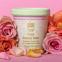 Thumbnail for Pixi Rose Remedy Mask | Toning Jelly Face Mask with Rosehip Oil, Cica & Turmeric | Hydrates, Soothes & Restores Radiance | 10 fl oz/300 ml