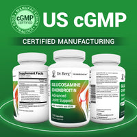 Thumbnail for Dr. Berg Glucosamine Chondroitin MSM Turmeric & Boswellia - Advanced Joint Support Supplement with 1500 mg Glucosamine Sulfate - Includes 120 Capsules
