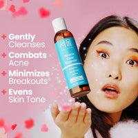 Thumbnail for SeoulCeuticals Korean Acne Snail Cleanser Face Wash - Snail Mucin, Salicylic Acid & Tea Tree Acne Treatment for Sensitive Skin & K Beauty Glow 4oz