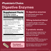 Thumbnail for Physician's CHOICE Advanced Gut Health Bundle: 60 Billion Probiotics 30ct + Digestive Enzymes 60ct for Digestive, Gut, and Immune Health Supports Occasional Constipation, Diarrhea, Gas, and Bloating