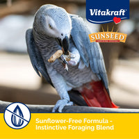 Thumbnail for Vitakraft Sunseed Vita Prima Safflower Formula Parrot Food for Medium and Large Birds 4 lb. Bag with Seeds Grains Fruits and Veggies for Wholesome Daily Nutrition Your Parrot is Family