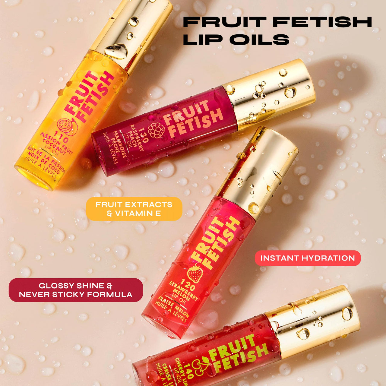 Milani Fruit Fetish Lip Oil with Vitamin E for Instant Hydration, Fruit Extract Infused Lip Treatment and Moisturizing Lip Gloss - Blackberry Agave