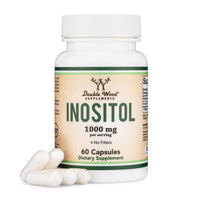 Thumbnail for Inositol Capsules (Myo Inositol) 1000mg Health Support for Women (60 Count)(No Fillers, Vegan Safe, Gluten Free) by Double Wood