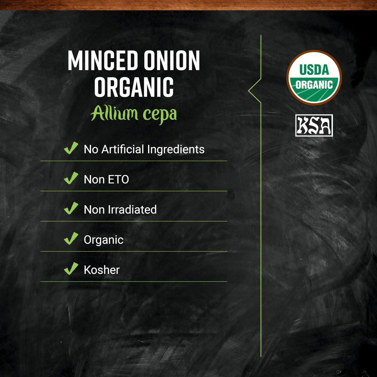 Frontier Co-op Certified Organic White Minced Onion, 1-Pound Bulk, Warm, Sweet, Salty Flavor For Stews & Soups, Kosher