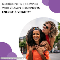 Thumbnail for Bluebonnet Nutrition Stress Relief B Complex Vegetable Capsules, Vitamin B6, B12, Biotin, Folate, Vegan, Gluten & Soy & Milk Free, Kosher, Unflavored, 100 Count