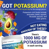 Thumbnail for Dr. Berg Zero Sugar Hydration Keto Electrolyte Powder - Enhanced w/ 1000 mg of Potassium & Real Pink Himalayan Salt (NOT Table Salt) - Orange Flavor Hydration Drink Mix Supplement - 50 Servings