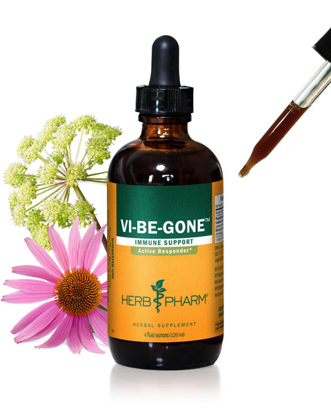 Herb Pharm Vi-Be-Gone Liquid Herbal Formula with Lomatium for Active Immune System Support - 4 Ounce