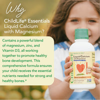 Thumbnail for CHILDLIFE ESSENTIALS Liquid Calcium Supplement for Kids - Baby Calcium with Magnesium, Zinc, and Vitamin D3 - Orange Flavor, 16 fl oz (1 Pack)