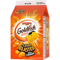 Thumbnail for Goldfish Flavor Blasted Xtra Cheddar Cheese Crackers, 27.3 oz Carton (Pack of 2)