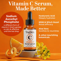 Thumbnail for TruSkin Vitamin C Serum for Face – Anti Aging Face Serum with Hyaluronic Acid & Vitamin E – Brightening Formula for Improving Appearance of Dark Spots, Fine Lines & Wrinkles – All Skin Types, 2 Fl Oz