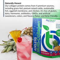 Thumbnail for BioTrust Ageless Multi Collagen 5-in-1 Protein Powder (Fruit Punch) BlenderBottle Bundle