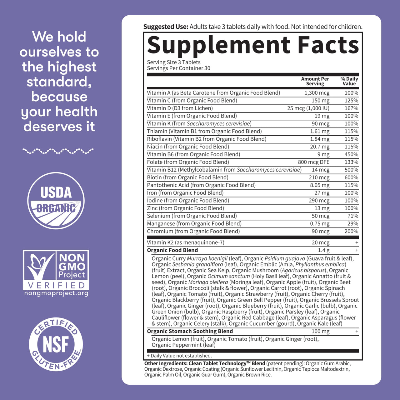 Garden of Life Organics, Prenatal Multi, 90 Vegan Tablets