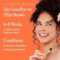 Thumbnail for Grande Cosmetics GrandeBROW Brow Enhancing Serum for Fuller, Bolder, Looking Eyebrows - Brow Serum With Vitamins, Peptides, Antioxidants, Amino Acids, Cruelty Free - 4 Month Supply (3 mL)