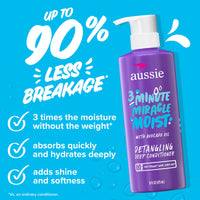 Thumbnail for Aussie Miracle Moist Shampoo and Conditioner with 3 Minute Miracle Deep Conditioner, Avocado & Jojoba Oil, Paraben-Free, Moisturizes & Detangles, All Hair Types, Citrus Floral Scent, 3 Pack 68.4 Fl Oz