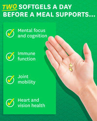 Thumbnail for Zenwise Health Vegan Omega 3 Supplement - Fish Oil Alternative Source for EPA & DHA Fatty Acids - for Joint Support & Immune System - Heart & Skin Health Booster (48 Count)