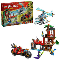 Thumbnail for LEGO NINJAGO Ninja Vehicle Tree House Battle Building Toy for Boys, Girls, & Kids, Ages 7+ - Ninja Playset W/5 Minifigures, Motorcycle & Helicopter Toys - Gift Idea for Birthdays - 71857