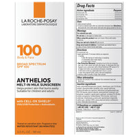 Thumbnail for La Roche-Posay Anthelios Melt-In Milk Sunscreen SPF 100, Sunscreen For Body & Face, Broad Spectrum SPF + Antioxidants, Oil Free, For Sun Sensitive Skin, Oxybenzone Free
