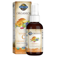 Thumbnail for Garden of Life Organics Vitamin C Spray Featuring Amla Berry – Liquid Vitamin C Supplement for Immune & Skin Health Support, USDA Organic, Non-GMO, Vegan, Orange Tangerine Flavor, 2 Fl Oz Bottle