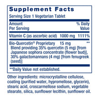 Thumbnail for Life Extension Vitamin C and Bio-Quercetin®, Cardiovascular Health Supplement, Immune Support, Highly absorbable, quercetin, Vitamin C, Gluten Free, Non-GMO, Vegetarian, 60 Tablets
