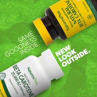 Thumbnail for NaturesPlus Natural Beta Carotene - 25,000 IU Vitamin A & Vitamin E - 90 Softgels - Eye Supplement, Antioxidant, Aids in Free Radical & Natural Cellular Defense - Gluten Free - 90 Servings