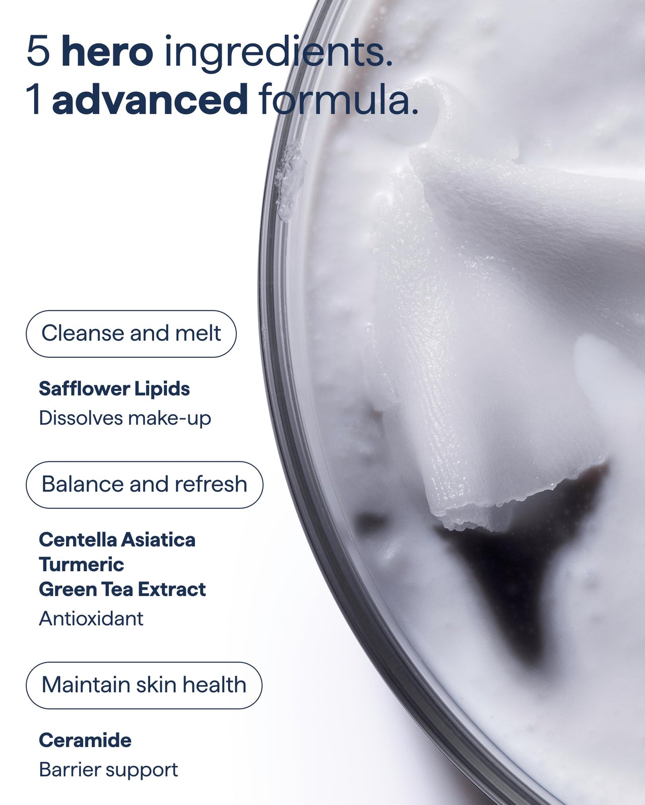 Remedy for Pre-Cleansing | Derm Dissolve Cleansing Balm | Melts Makeup and Sunscreen | Ceramides Safflower Lipids Centella | Fragrance Free| By Dermatologist Dr. Shah | 1.5 Fl Oz