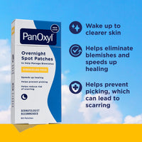 Thumbnail for PanOxyl PM Overnight Spot Patches, Advanced Hydrocolloid Healing Technology, Fragrance Free, 80 Count