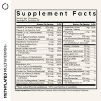 Thumbnail for Codeage Methylated Multivitamin Supplement - B-Vitamin, Vitamins A, C, D, E, K2, B12 Methylcobalamin - L-Methylfolate - Magnesium, CoQ10, DIM, Probiotics, Benfotiamine, Lithium, Calcium - 90 Capsules