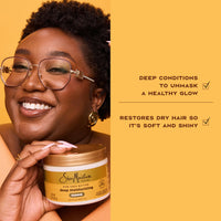 Thumbnail for SheaMoisture Raw Shea Butter Deep Moisturizing Hair Masque for Curly Hair Raw Shea Butter Deep Conditioner to Moisturize and Renew Hair 11.5 oz