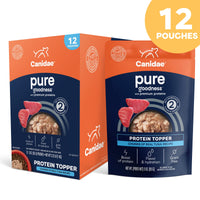 Thumbnail for CANIDAE Pure Protein Topper Wet Dog Food, Chunks of Real Tuna in Gravy Recipe, 3 oz. (Case of 12)