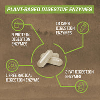 Thumbnail for Sunwarrior Digestive Enzymes Probiotic | Plant Based & Vegan with Spore Based Probiotic Essential Supplements to Support Optimal Health for Men & Women Digestive Enzyme Supplements | Enzorb