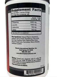 Thumbnail for Beverly International Glutamine Select, 60 Servings. Clinically Dosed L-Glutamine and Amino Acid Formula for Lean Muscle and Recovery. Sugar-Free Powder. BCAA’s.