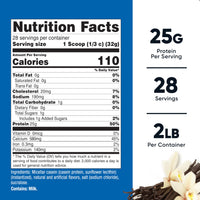 Thumbnail for Nutricost Casein Protein Powder 2lb Vanilla - Micellar Casein, Gluten Free, Non-GMO