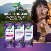 Thumbnail for Nature’s Way Sambucus Elderberry Traditional Immune Syrup, Highly Concentrated Black Elderberry Extract, Traditional Immune Support*, Delicious Berry Flavored, 8 Fl Oz (Packaging May Vary)
