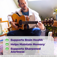 Thumbnail for Natrol Brain Health Ginkgo Biloba 120mg, Dietary Supplement for Brain Health and Memory Support, 60 Capsules, 60 Day Supply
