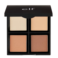 Thumbnail for e.l.f. Contour Palette, 4 Shades, Customizable, Easy to Apply, Sculpts, Shades, Brightens, Light/Medium, Infused with Vitamin E, All-Day Wear, 0.56 Oz