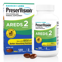 Thumbnail for PreserVision AREDS 2 Eye Vitamins, #1 Eye Doctor Recommended Brand, Lutein and Zeaxanthin Supplement with Vitamin C, Vitamin E, Zinc, and Copper, 120 Softgels (Minigels)