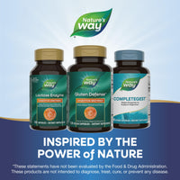 Thumbnail for Nature's Way Gluten Defense Digestive Enzymes*, Helps Digest Wheat and Dairy**, Gluten and Casein Digestive Enzymes*, 120 Vegan Capsules (Packaging May Vary)