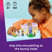 Thumbnail for LEGO Friends Heartlake City Bunny Hotel Building Toy for Girls & Boys - Pretend Play Set for Kids, Ages 5+ - W/Paisley & Leo Minidolls, 2 Toy Bunnies, & Accessories - Gift Idea for Birthdays - 42679