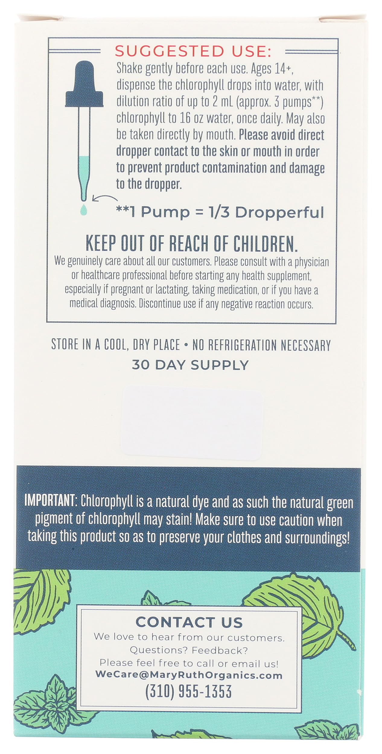 Mary Ruth's Chlorophyll Liquid Drops, 2 FZ