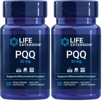 Thumbnail for Life Extension PQQ (Pyrroloquinoline Quinone) 20mg Promotes The Growth of New Cellular Mitochondria - Gluten-Free, Once-Daily, Non-GMO, Vegetarian - 30 Vegetarian Capsules (Pack of 2)