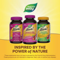 Thumbnail for Nature’s Way Alive! Women’s 50 Plus Multivitamin Gummy, Daily Chewable Multivitamins with B-Vitamins, Vitamin D3, Calcium, Supports Heart, Brain & Bone Health,* Mixed Berry Flavored, 150 Count