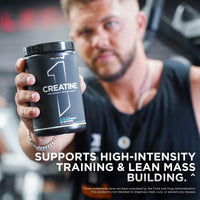 Thumbnail for Rule 1 Proteins Creatine Powder – Pure Micronized Creatine Monohydrate for High-Intensity Exercise and Lean Body Mass Support, Flavored and Unflavored (130 Servings, Unflavored)