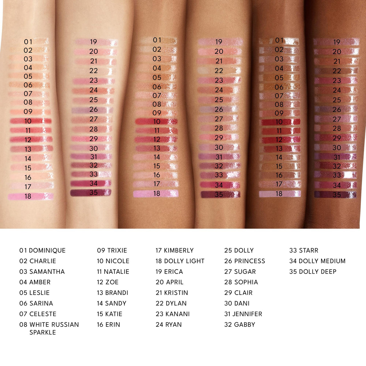 Buxom Full-On Plumping Lip Polish, Tinted Lip Plumper Gloss with Peptides & Vitamin E, High-Shine Lip Gloss that Nourishes, Vegan, AV April (Sheer Pinky Peach Sparkle)