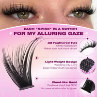 Thumbnail for TNFVLONEINS Lash Clusters Wispy Eyelash Clusters Spiky Individual Lashes Clusters D Volume Cluster Eyelash Extensions DIY Cluster Extension Thick Eyelash Cluster (10-16MM,3 Styles)